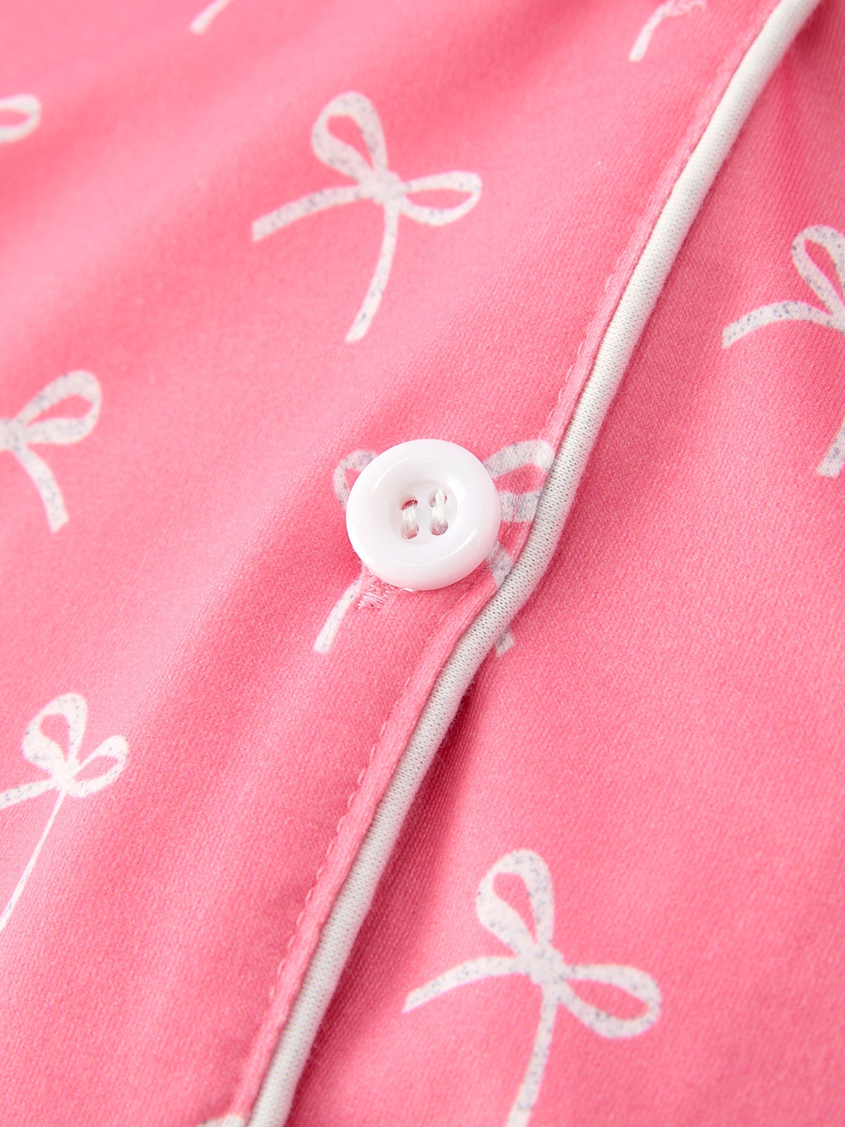Rylee Faith Designs - Mommy & Me Bow Print Ruffle Pajama Set - alternate view 6