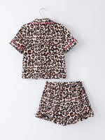 Rylee Faith Designs - Mommy & Me Leopard Print Ruffle Pajama Set - alternate view 4