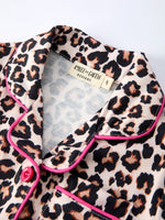 Rylee Faith Designs - Mommy & Me Leopard Print Ruffle Pajama Set - alternate view 6