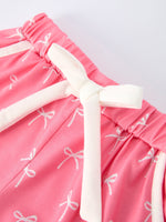 Rylee Faith Designs - Mommy & Me Bow Print Ruffle Pajama Set - alternate view 8