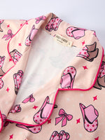 Rylee Faith Designs - Mommy & Me Western Print Ruffle Pajama Set - alternate view 9