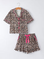 Rylee Faith Designs - Mommy & Me Leopard Print Ruffle Pajama Set - alternate view 8
