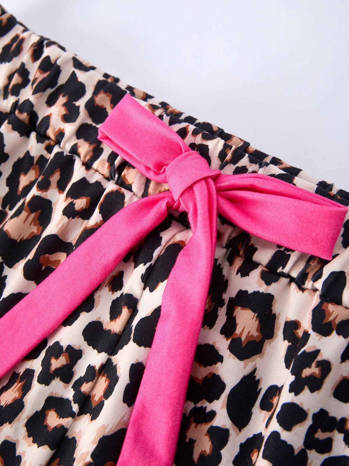 Rylee Faith Designs - Mommy & Me Leopard Print Ruffle Pajama Set - alternate view 11