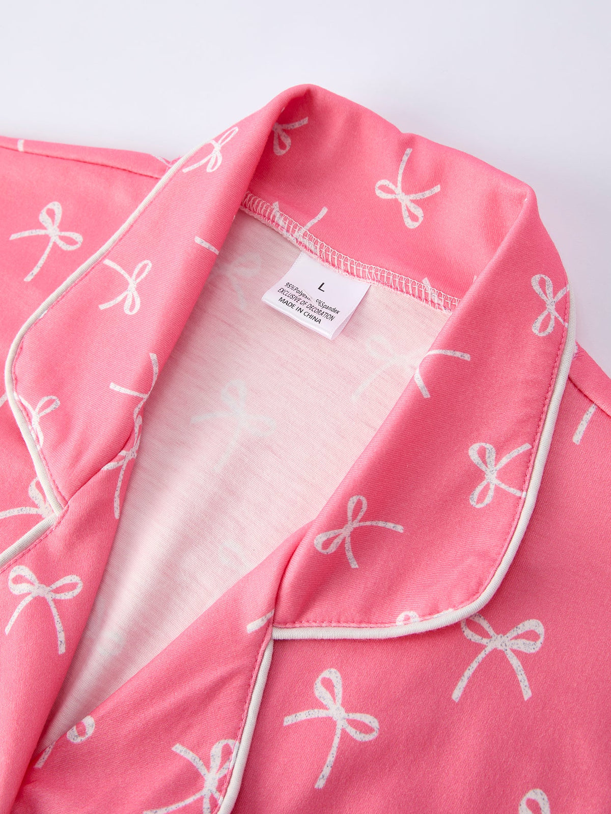 Rylee Faith Designs - Mommy & Me Bow Print Ruffle Pajama Set - alternate view 9