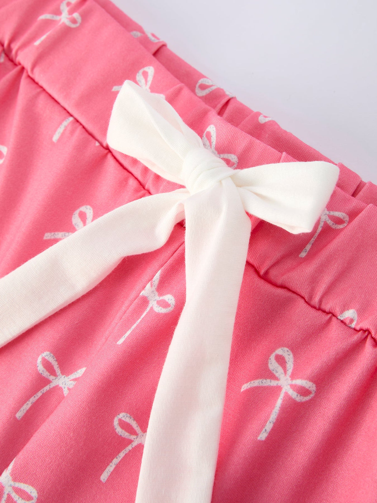 Rylee Faith Designs - Mommy & Me Bow Print Ruffle Pajama Set - alternate view 10