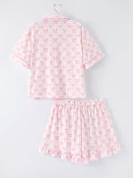 Rylee Faith Designs - Mommy & Me Pink Bow Print Ruffle Pajama Set - alternate view 9