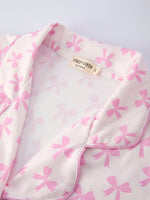 Rylee Faith Designs - Mommy & Me Pink Bow Print Ruffle Pajama Set - alternate view 10