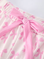 Rylee Faith Designs - Mommy & Me Pink Bow Print Ruffle Pajama Set - alternate view 12