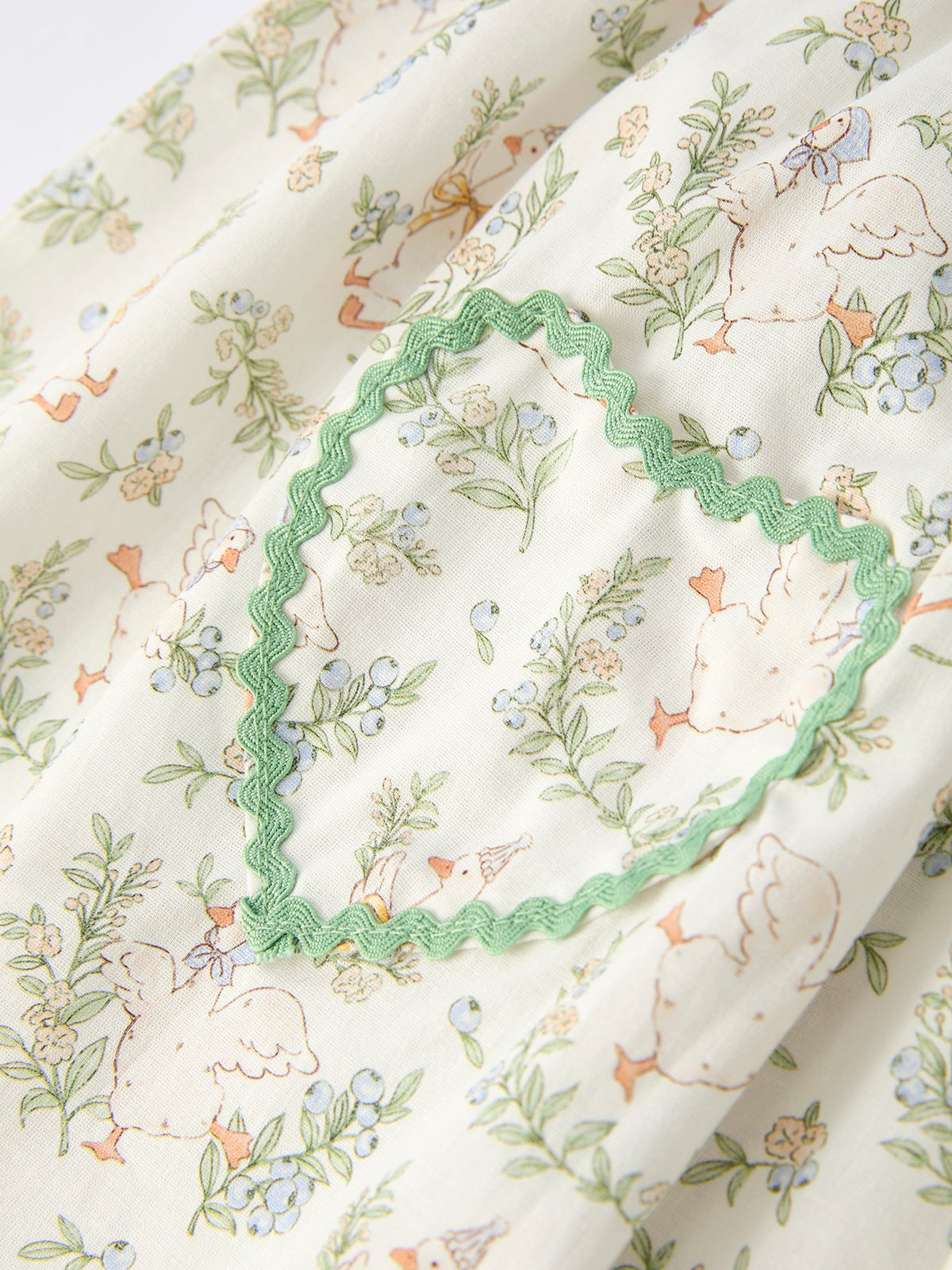 Rylee Faith Designs - Vintage Floral Duck Embroidery Spring Girl Dress - alternate view 5
