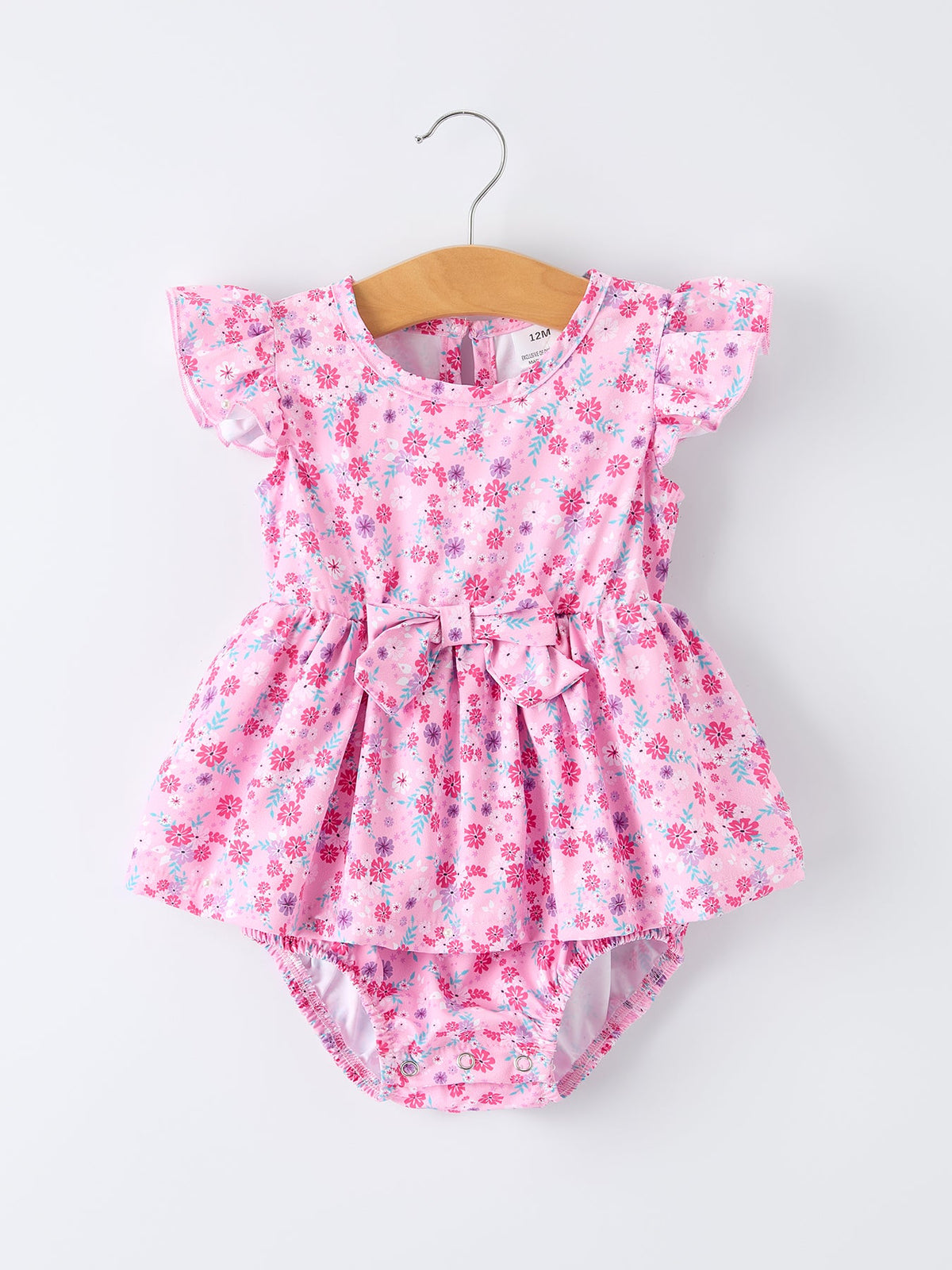 Rylee Faith Designs - Mommy & Me Baby Girls Romper-Spring Floral Print - alternate view 2