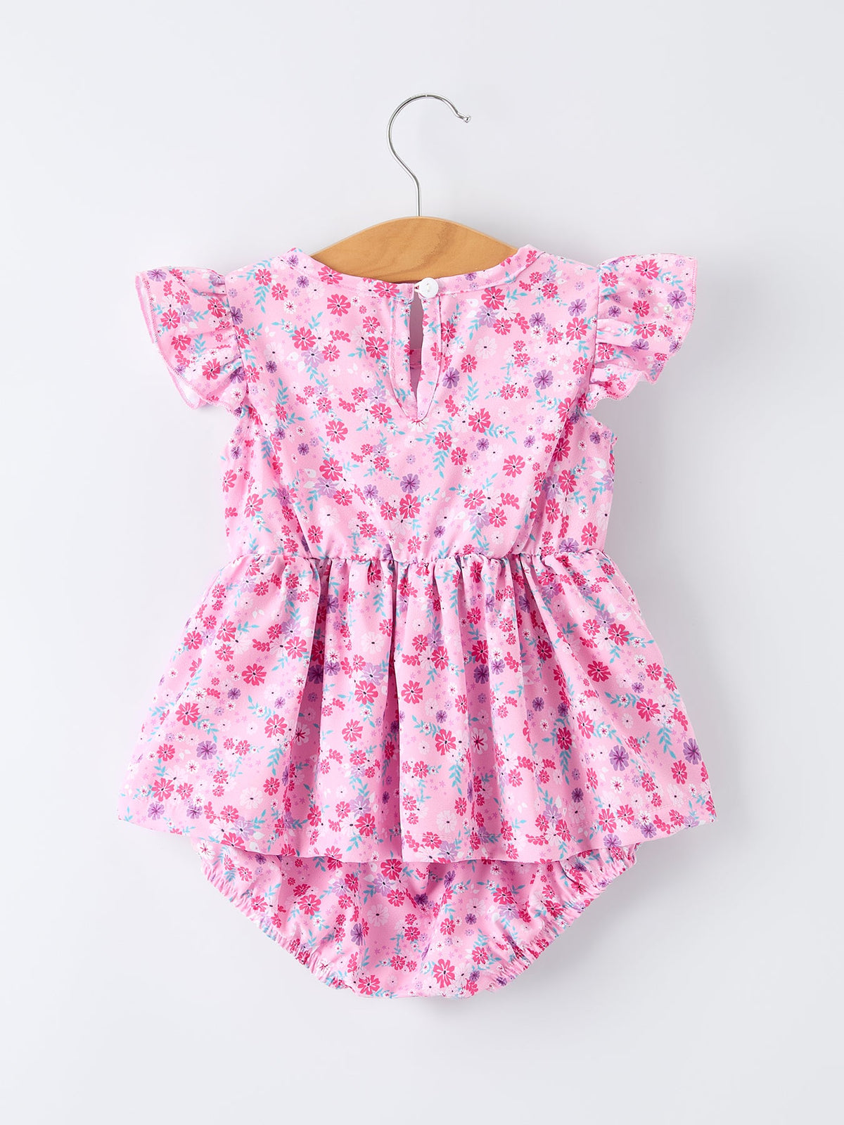 Rylee Faith Designs - Mommy & Me Baby Girls Romper-Spring Floral Print - alternate view 3