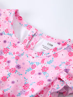 Rylee Faith Designs - Mommy & Me Baby Girls Romper-Spring Floral Print - alternate view 4