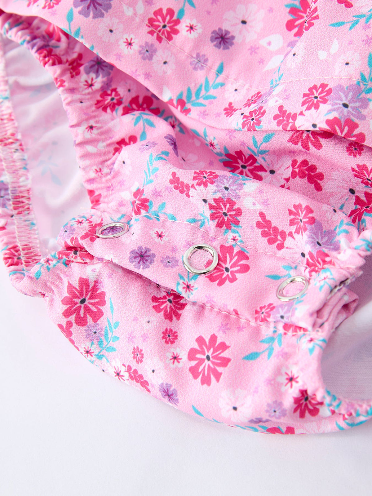 Rylee Faith Designs - Mommy & Me Baby Girls Romper-Spring Floral Print - alternate view 6