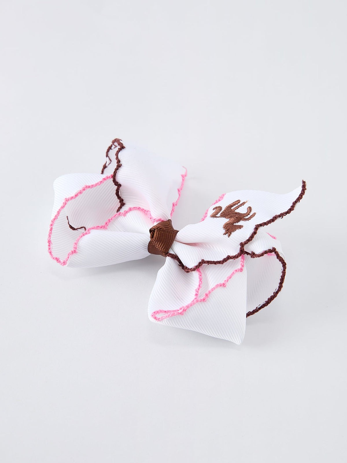 Rylee Faith Designs - Western Horse Embroidery Ruffle Edge Girls Hairpin 4/6.25 Inches - alternate view 6