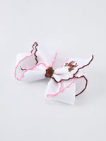 Rylee Faith Designs - Western Horse Embroidery Ruffle Edge Girls Hairpin 4/6.25 Inches - alternate view 6