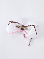 Rylee Faith Designs - Western Horse Embroidery Ruffle Edge Girls Hairpin 4/6.25 Inches - alternate view 8