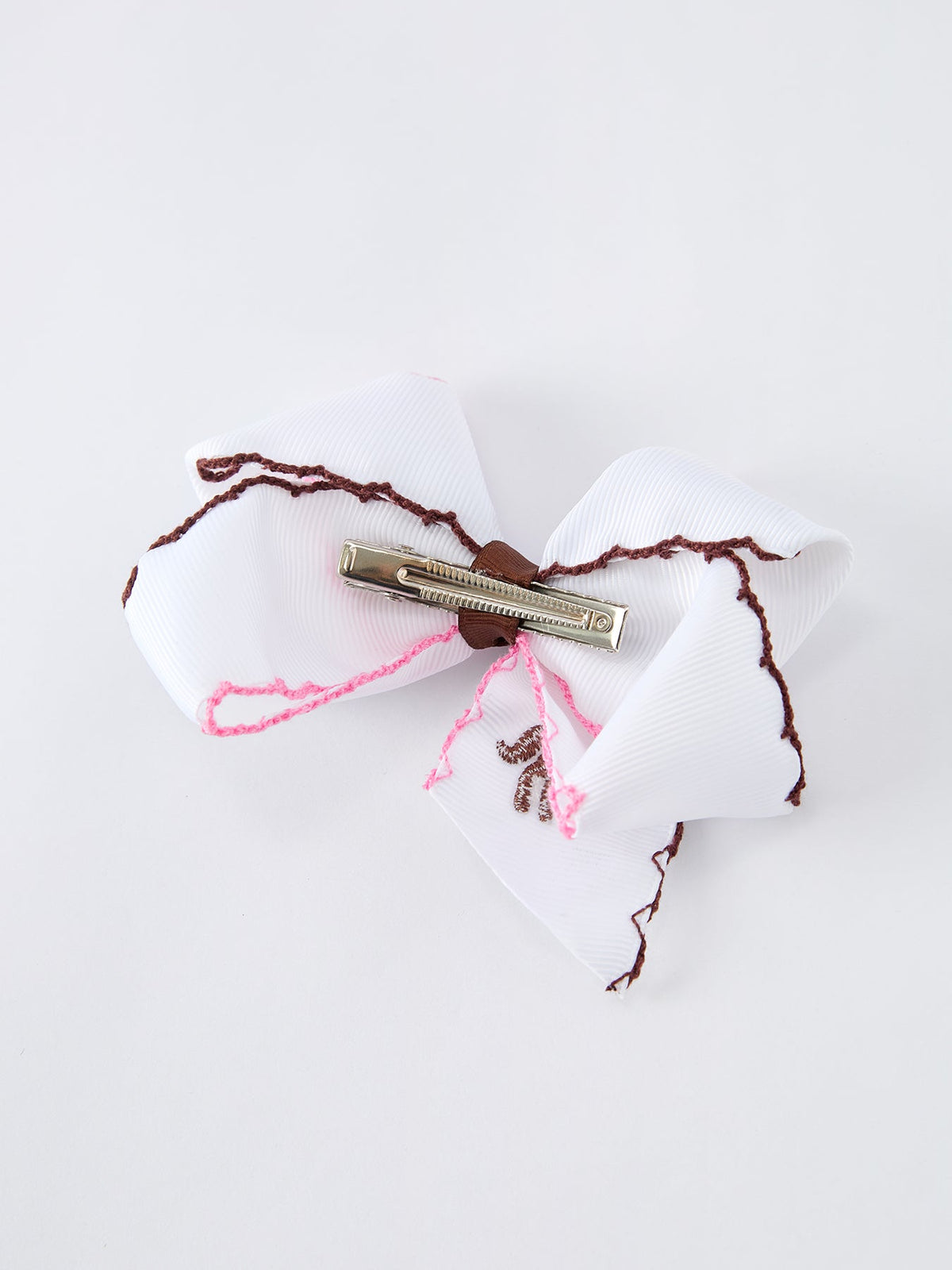 Rylee Faith Designs - Western Horse Embroidery Ruffle Edge Girls Hairpin 4/6.25 Inches - alternate view 8