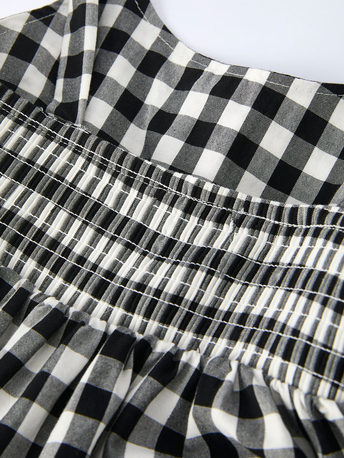 Rylee Faith Designs - Mommy & Me Plaid Girl Smocked Ruffle Dress - alternate view 6