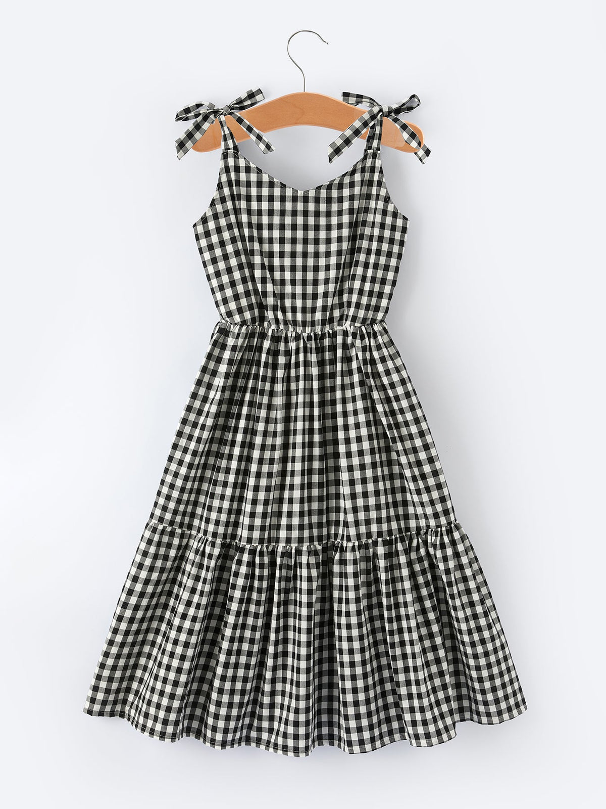 Rylee Faith Designs - Mommy & Me Adult Plaid Smocked Dress - alternate view 4