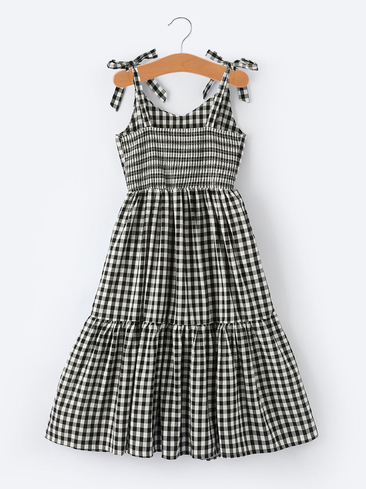 Rylee Faith Designs - Mommy & Me Adult Plaid Smocked Dress - alternate view 5