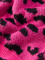 Rylee Faith Designs - Fall Leopard Bow Girls Knit Cardigan - alternate view 5