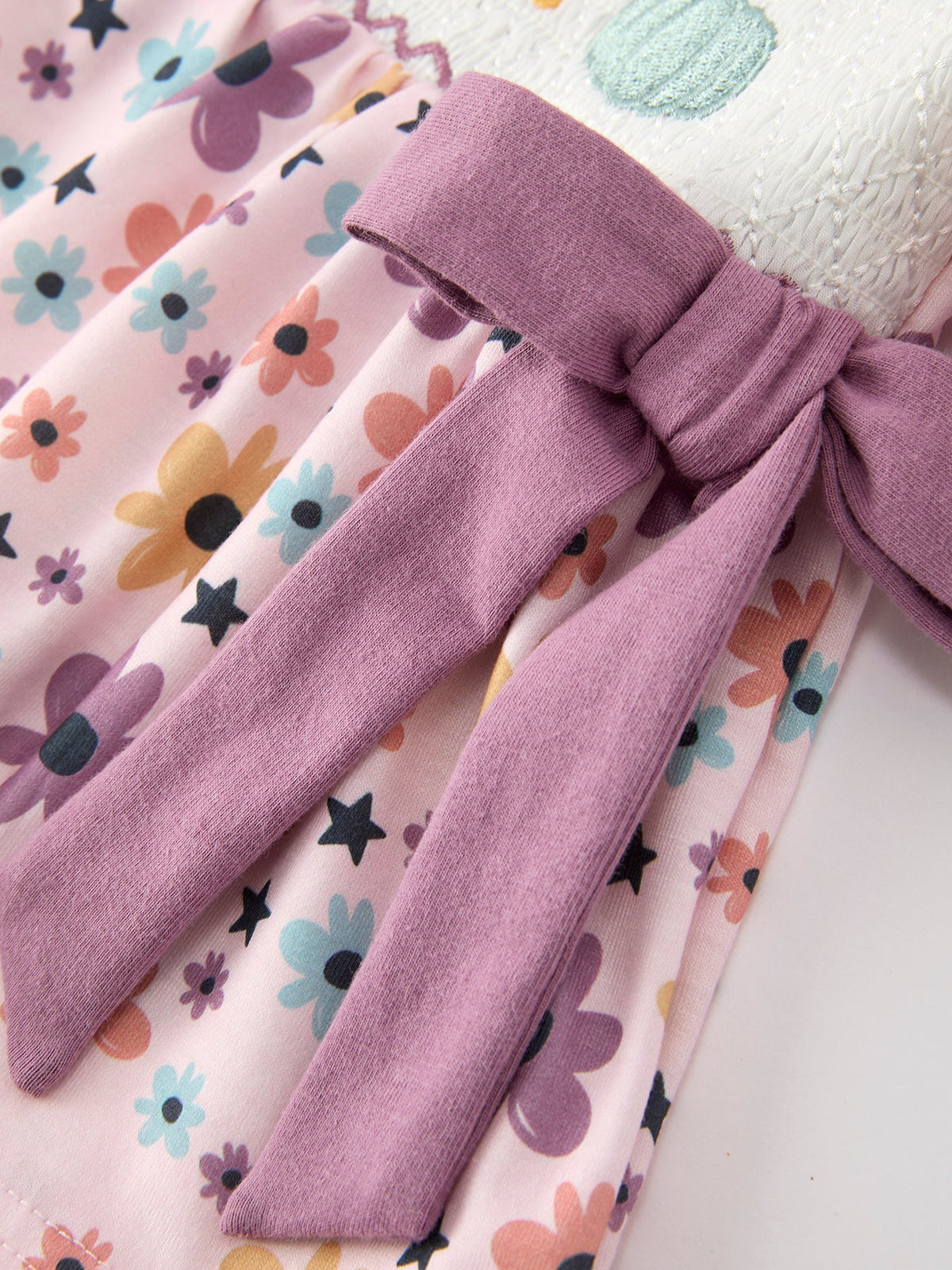 Rylee Faith Designs - Halloween Thanksgiving Pumpkin Floral Bow Bloomer Set - alternate view 5