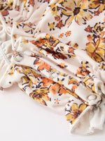Rylee Faith Designs - Fall Orange Floral Baby Bubble Petals Collar - alternate view 3