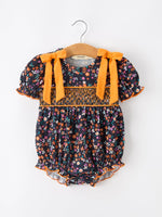 Rylee Faith Designs - Fall Orange Floral Baby Bubble