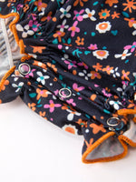 Rylee Faith Designs - Fall Orange Floral Baby Bubble - alternate view 4