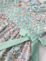 Rylee Faith Designs - Sage Green Floral Smocked Girl Bloomer Set - alternate view 9