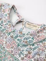 Rylee Faith Designs - Sage Green Bow Floral Smocked Girl Dress - alternate view 10
