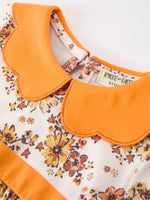 Rylee Faith Designs - Fall Orange Floral Baby Bubble Petals Collar - alternate view 5
