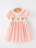 Rylee Faith Designs - Western Horse Embroidery Girls Dress Lace Petals Collar Puff Sleeve - alternate view 6