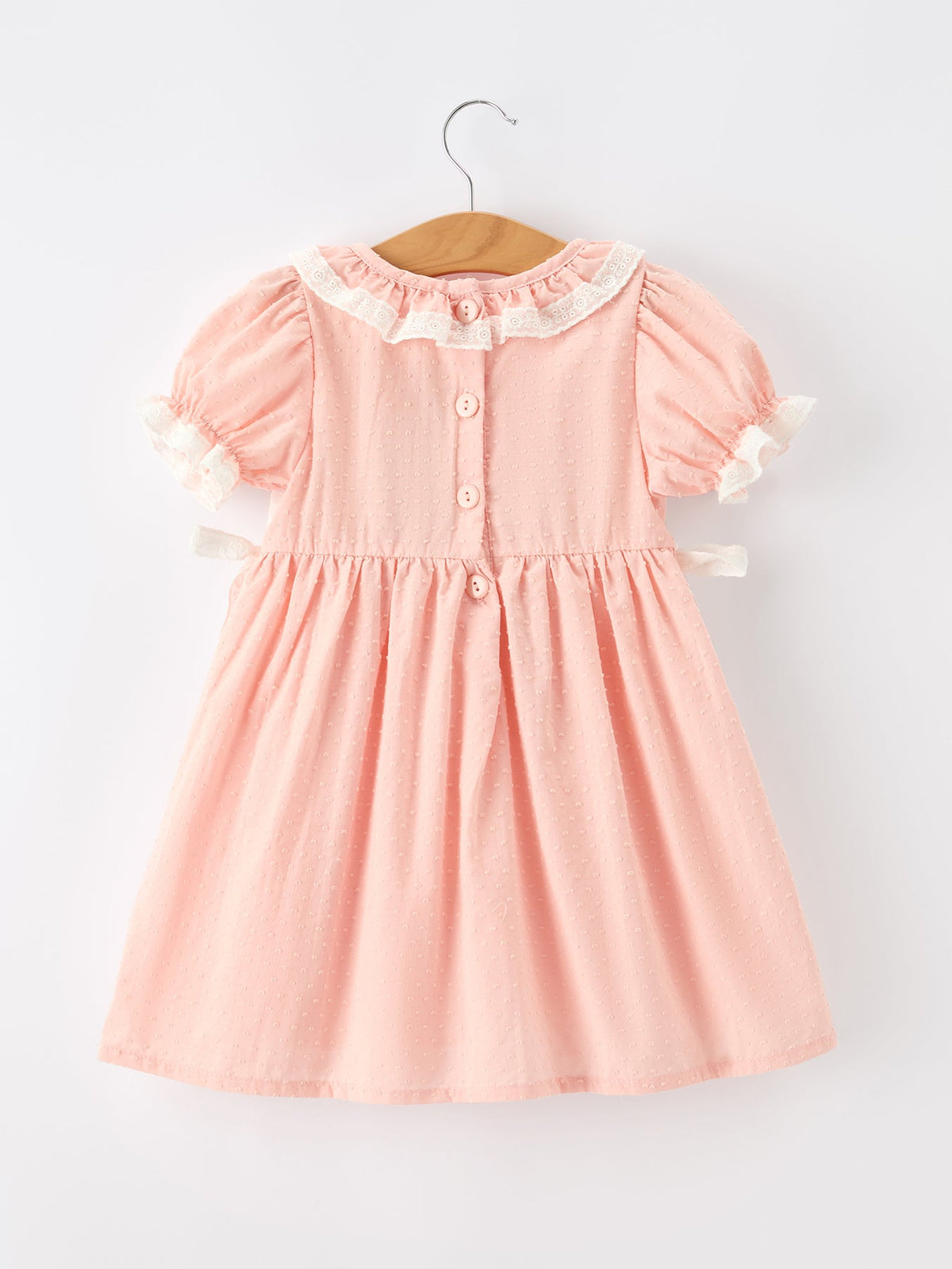 Rylee Faith Designs - Western Horse Embroidery Girls Dress Lace Petals Collar Puff Sleeve - alternate view 7
