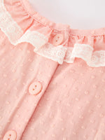 Rylee Faith Designs - Western Horse Embroidery Girls Dress Lace Petals Collar Puff Sleeve - alternate view 11