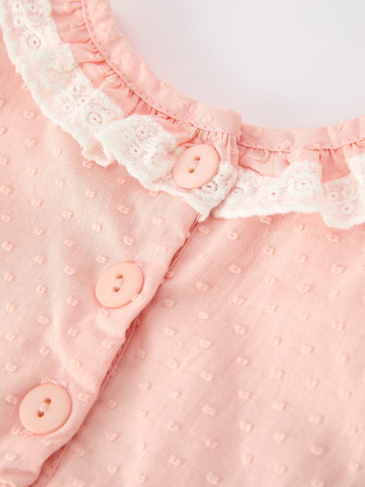 Rylee Faith Designs - Western Horse Embroidery Girls Romper Lace Petals Collar Puff Sleeve - alternate view 10