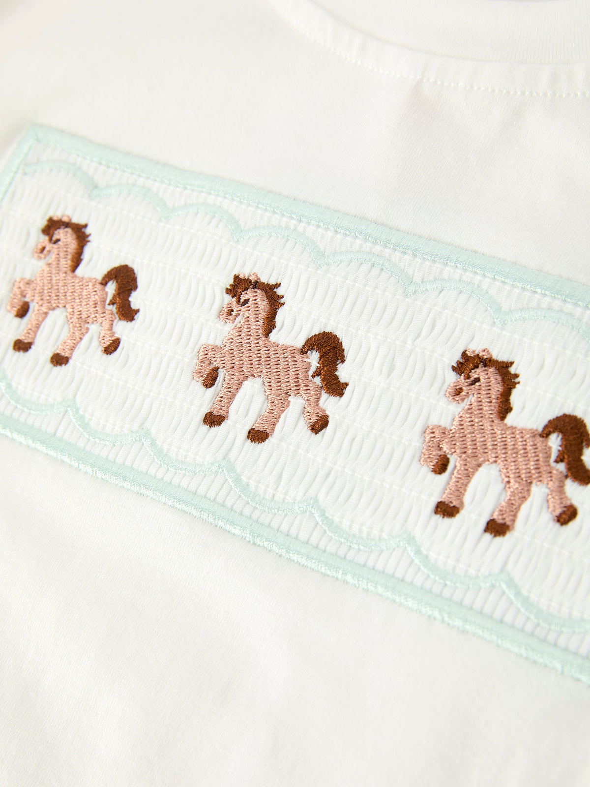 Rylee Faith Designs - Western Horse Embroidery Boys Set T Shirt Pants Outfit - alternate view 4