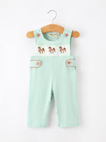 Rylee Faith Designs - Western Horse Embroidery Boys Jonjon Sleeveless Romper