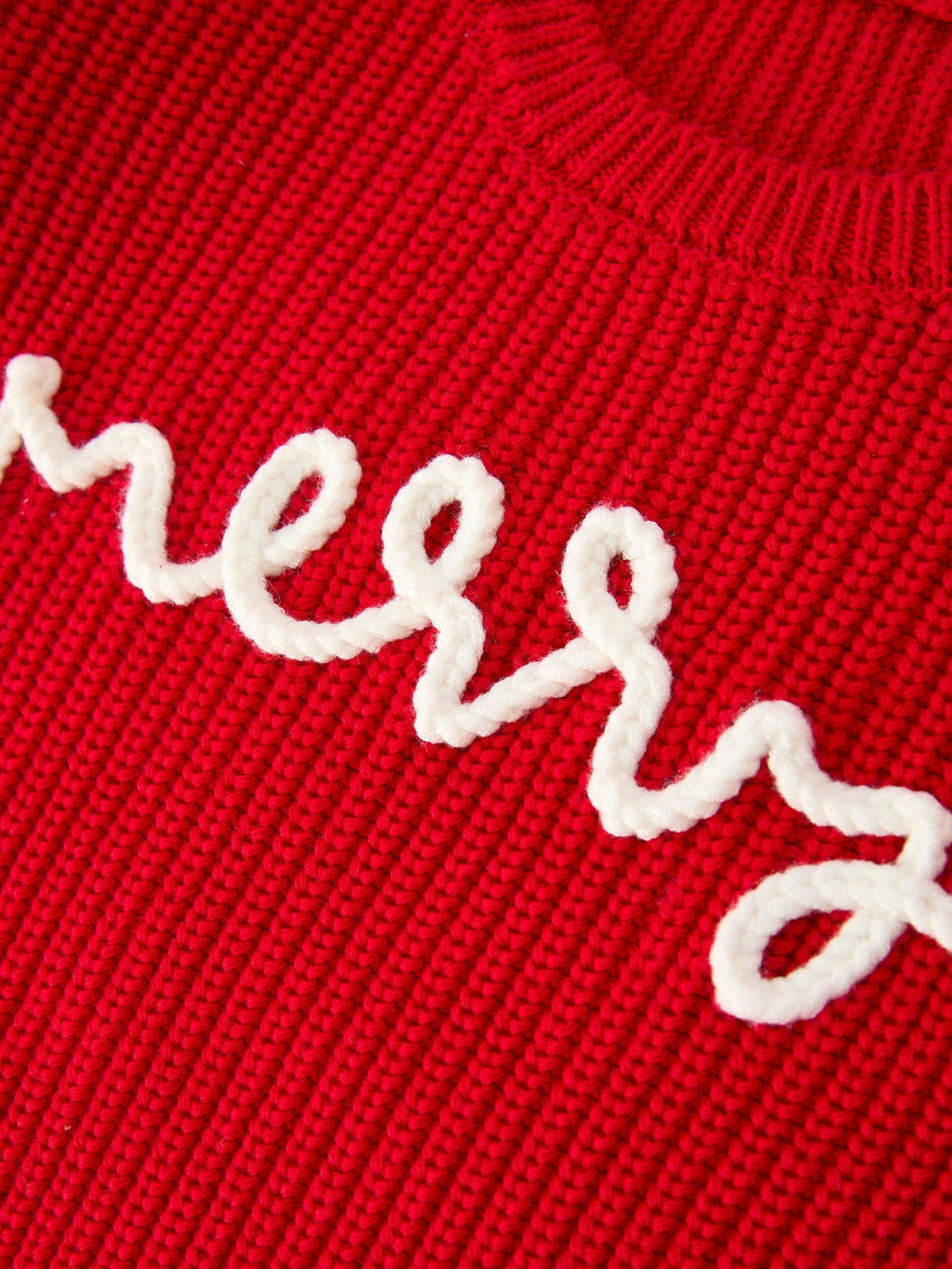 Rylee Faith Designs - Red Christmas Girls “merry” Pullover Sweater - alternate view 4