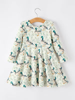 Rylee Faith Designs - Girls Duck Print Dress Long Sleeve Twirl Dress - alternate view 2