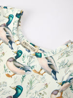 Rylee Faith Designs - Girls Duck Print Dress Long Sleeve Twirl Dress - alternate view 3
