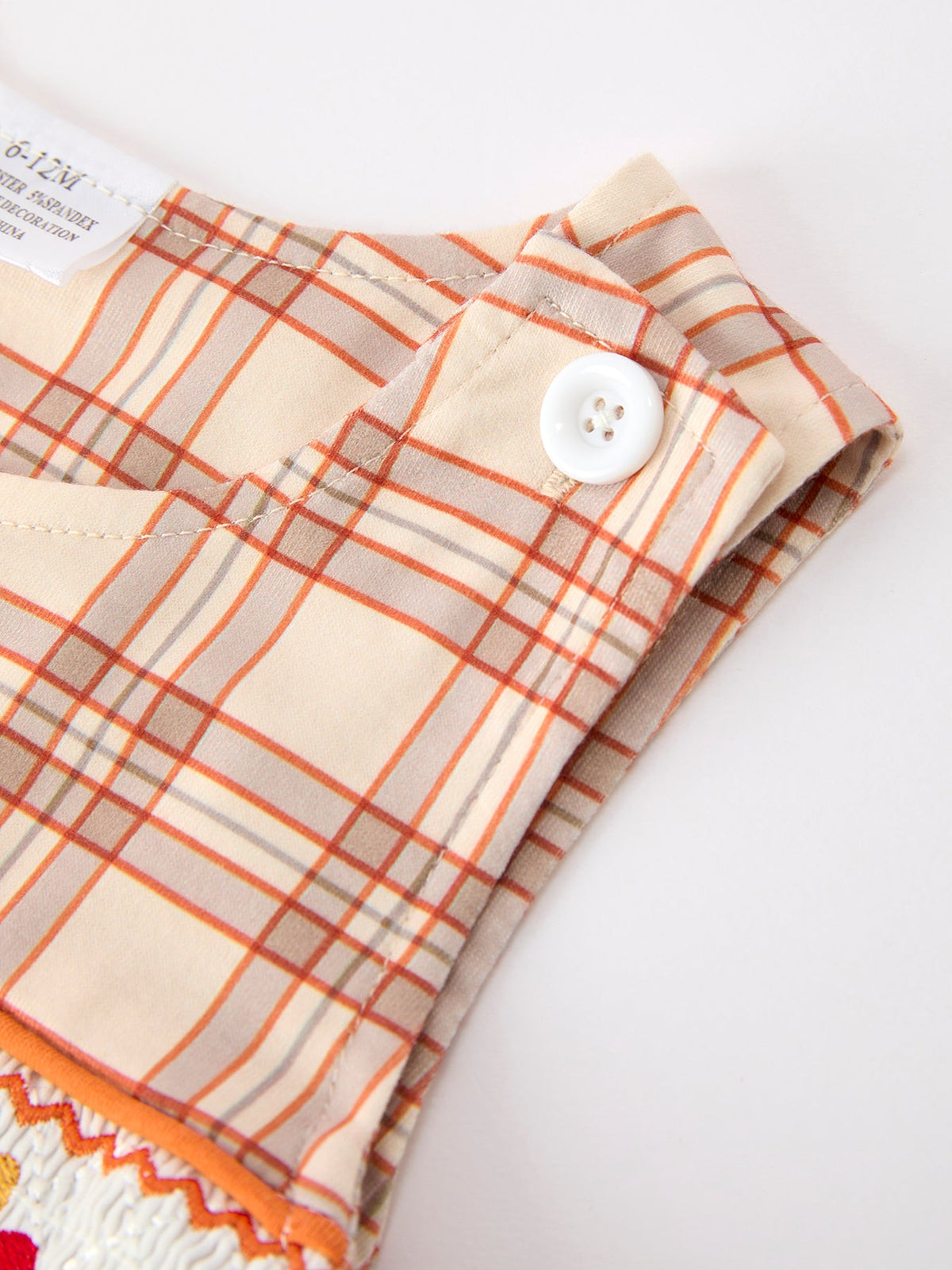 Rylee Faith Designs - Thanksgiving Turkey Plaid Baby JonJon - alternate view 8