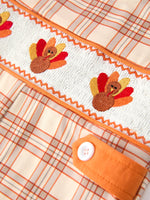 Rylee Faith Designs - Thanksgiving Turkey Plaid Baby JonJon - alternate view 9