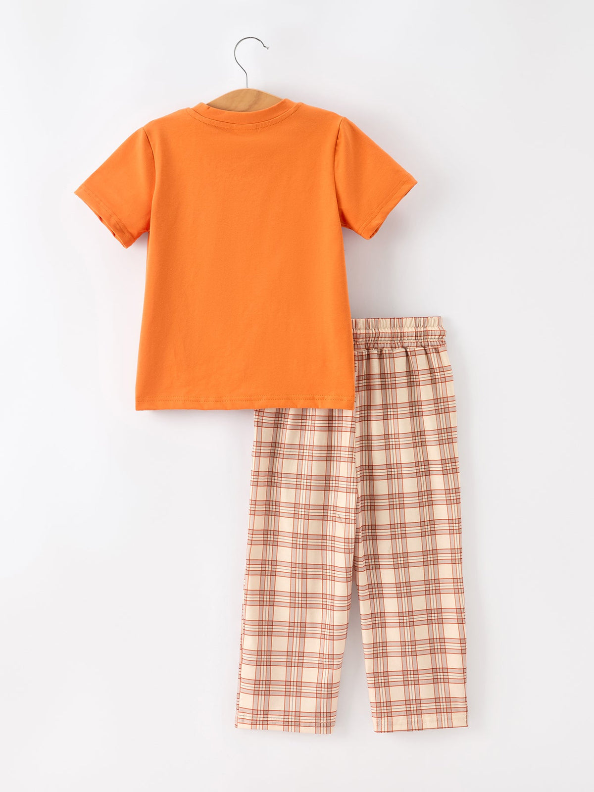 Rylee Faith Designs - Thanksgiving Turkey Plaid Boys Pants Set - alternate view 9