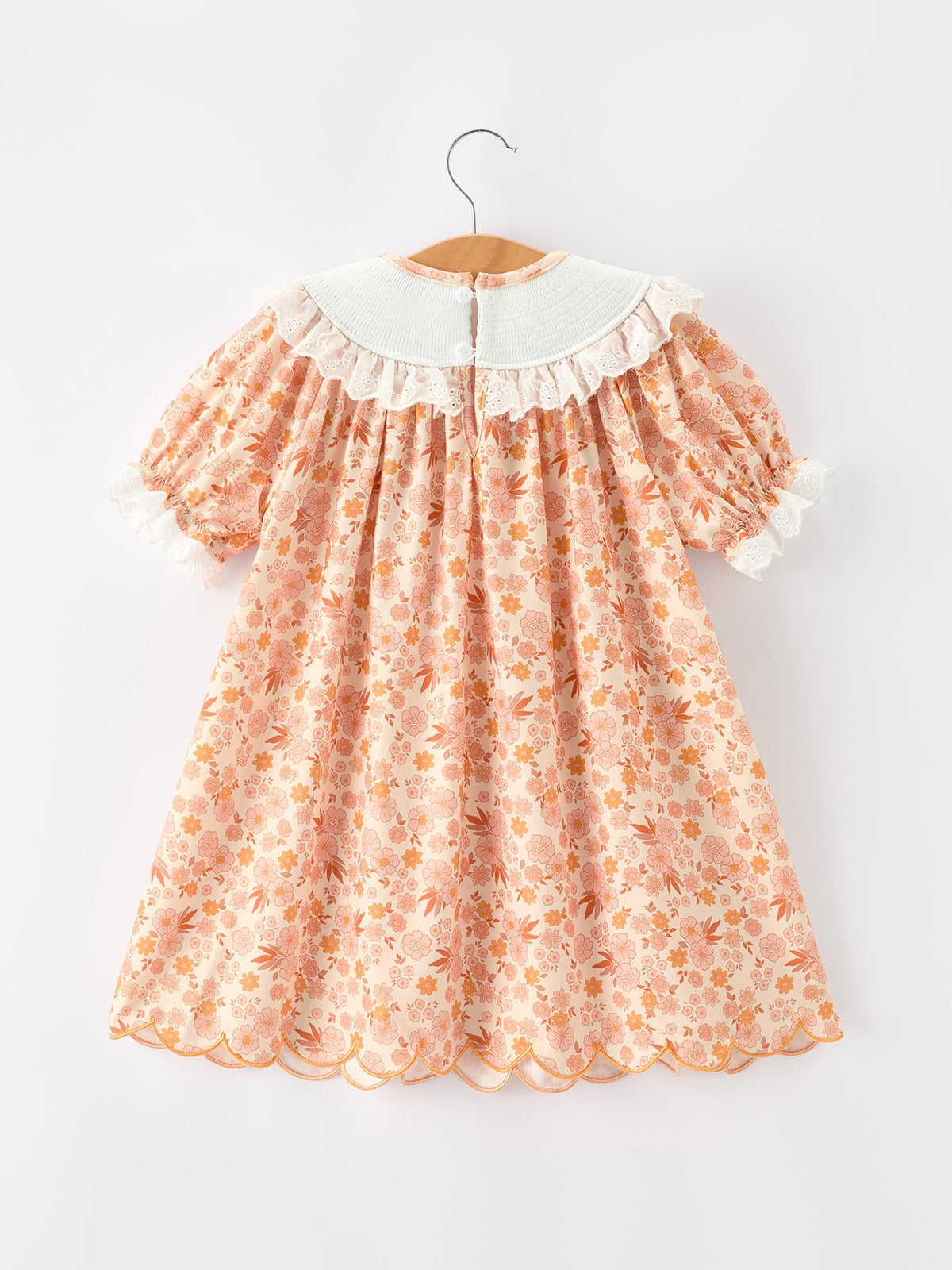 Rylee Faith Designs - Thanksgiving Turkey Floral Lace Ruffle Girls Dress - alternate view 9