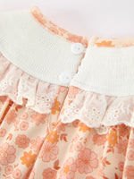 Rylee Faith Designs - Thanksgiving Turkey Floral Lace Bubble Girls Romper - alternate view 11