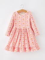 Rylee Faith Designs - Halloween Thanksgiving Pumpkin Bow Pocket Girls Dress - alternate view 6