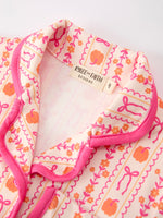 Rylee Faith Designs - Halloween Thanksgiving Pumpkin Bow Girls Pajama Set - alternate view 11