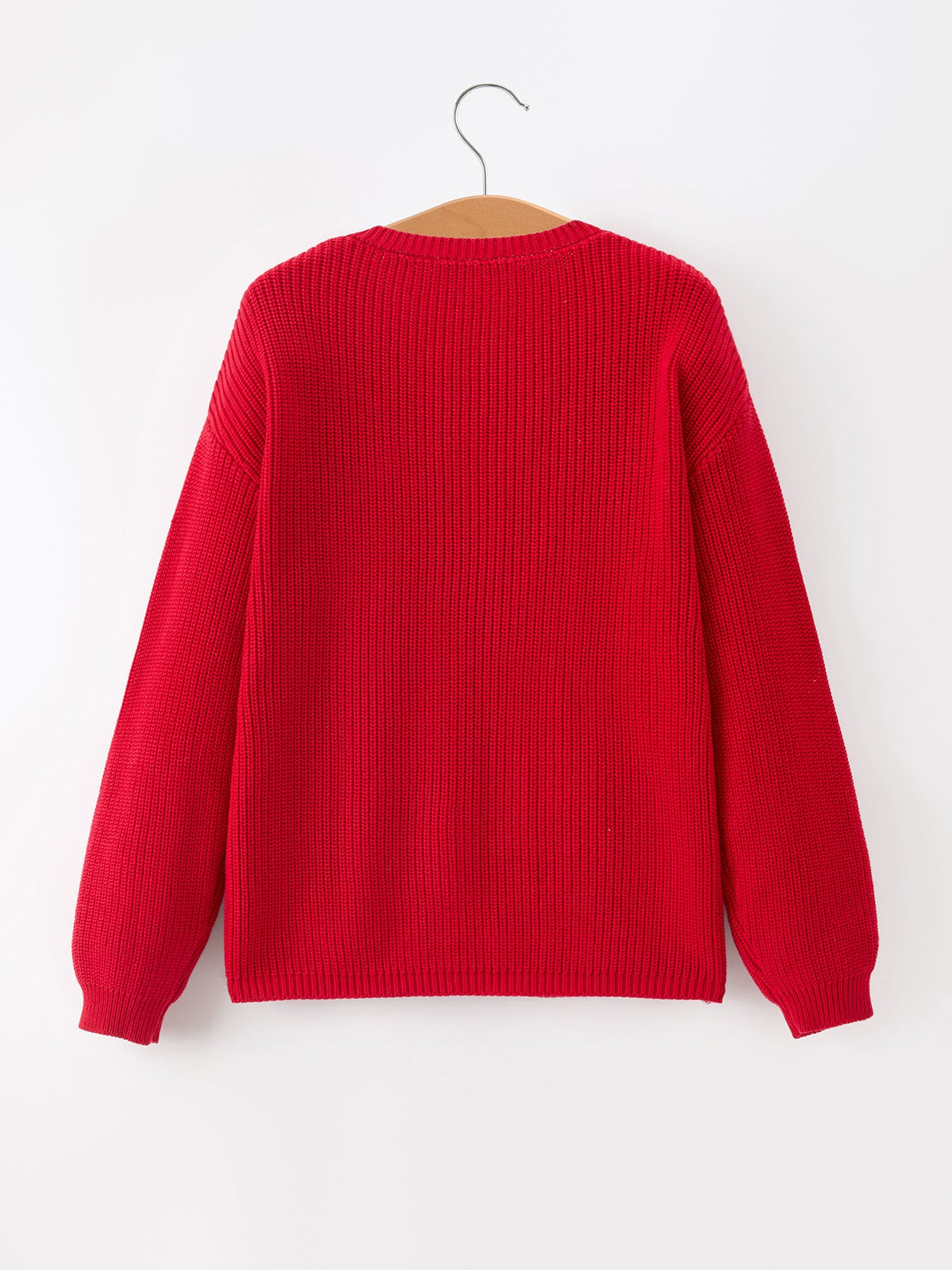 Rylee Faith Designs - Mom and Me Winter Christmas Red "merry" Pullover Sweater - alternate view 20