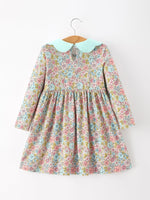 Rylee Faith Designs - Mint Floral Girl Dress Petals Collar - alternate view 2